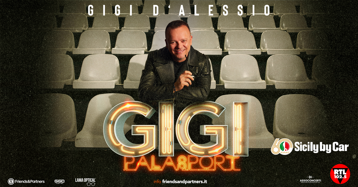 GIGI D’ALESSIO, “GIGI PALASPORT”. Si aggiunge una nuova imperdibile data: il 15 dicembre al Palasele di Eboli.