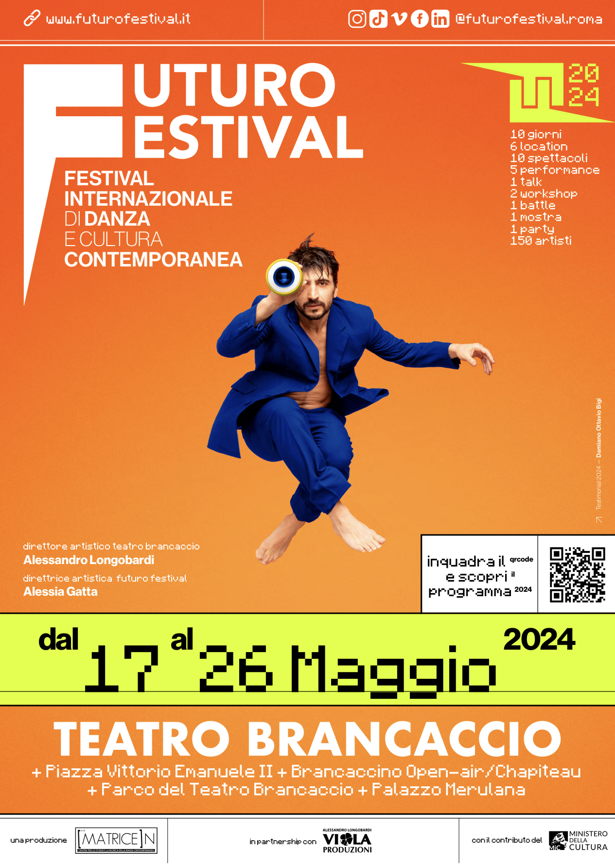 FUTURO FESTIVAL dal 17 maggio Teatro Brancaccio